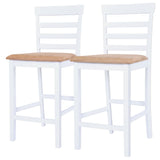 NNEVL Bar Table and Stool Set 3 Pieces MDF Dark Brown