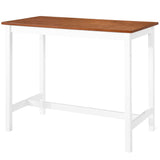 NNEVL Bar Table and Stool Set 5 Pieces MDF Dark Brown
