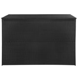 NNEVL Garden Storage Box Black 150x100x100 cm Poly Rattan