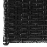 NNEVL Garden Storage Box Black 150x100x100 cm Poly Rattan