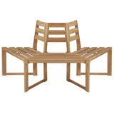NNEVL Tree Bench Half-hexagonal 160 cm Solid Acacia Wood