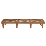 NNEVL Folding Sun Lounger Solid Acacia Wood