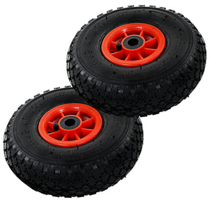 NNEVL Sack Truck Wheels 2 pcs Rubber 3.00-4