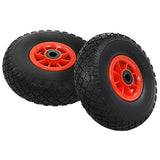 NNEVL Sack Truck Wheels 4 pcs Solid PU 3.00-4