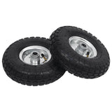 NNEVL Sack Truck Wheels 2 pcs Rubber 4.10/3.50-4