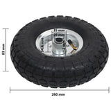 NNEVL Sack Truck Wheels 4 pcs Rubber 4.10/3.50-4