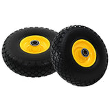 NNEVL Sack Truck Wheels 2 pcs Solid PU 3.00-4