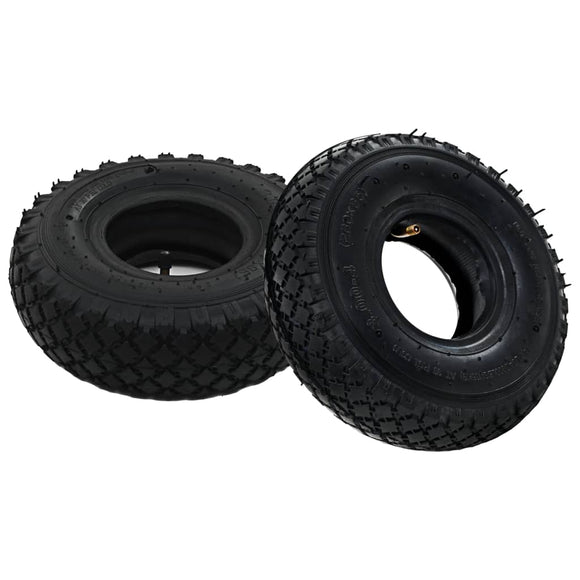 NNEVL 2 Tyres 2 Inner Tubes 3.00-4 260x85 for Sack Truck Wheel Rubber