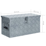 NNEVL Aluminium Box 61.5x26.5x30 cm Silver