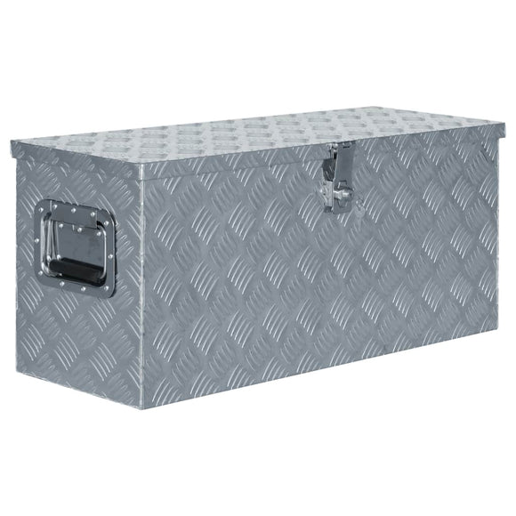 NNEVL Aluminium Box 80x30x35 cm Silver