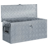 NNEVL Aluminium Box 80x30x35 cm Silver
