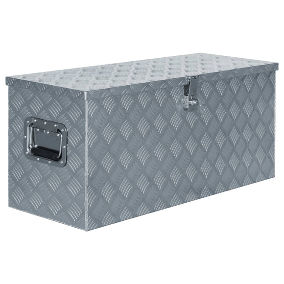 NNEVL Aluminium Box 90.5x35x40 cm Silver