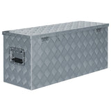 NNEVL Aluminium Box 90.5x35x40 cm Silver