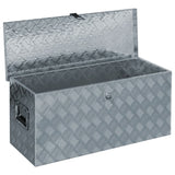 NNEVL Aluminium Box 90.5x35x40 cm Silver