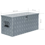 NNEVL Aluminium Box 90.5x35x40 cm Silver