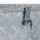 NNEVL Aluminium Box 110.5x38.5x40 cm Silver
