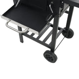 NNEVL Charcoal-Fueled BBQ Grill with Bottom Shelf Black
