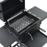 NNEVL Charcoal-Fueled BBQ Grill with Bottom Shelf Black
