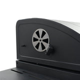 NNEVL Charcoal-Fueled BBQ Grill with Bottom Shelf Black