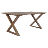 NNEVL Garden Table Anthracite 126x76x72 cm Plastic