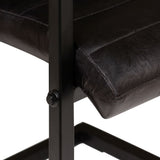 NNEVL Dining Chairs 6 pcs Anthracite Real Leather