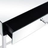 NNEVL Mirrored Console Table Steel and Glass 107x33x77 cm
