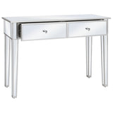 NNEVL Mirrored Console Table MDF and Glass 106.5x38x76.5 cm