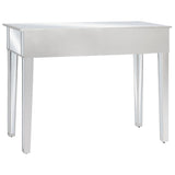 NNEVL Mirrored Console Table MDF and Glass 106.5x38x76.5 cm