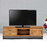 NNEVL TV Cabinet Solid Mango Wood 140x30x40 cm