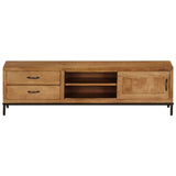 NNEVL TV Cabinet Solid Mango Wood 140x30x40 cm