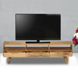 NNEVL TV Cabinet Solid Mango Wood 140x30x41 cm
