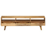 NNEVL TV Cabinet Solid Mango Wood 140x30x41 cm
