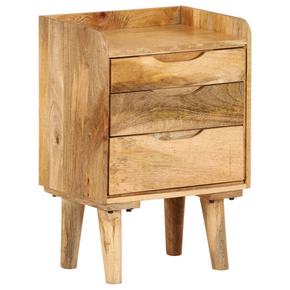 NNEVL Bedside Cabinet Solid Mango Wood 40x30x59.5 cm