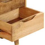 NNEVL Bedside Cabinet Solid Mango Wood 40x30x59.5 cm