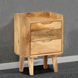 NNEVL Bedside Cabinet Solid Mango Wood 40x30x59.5 cm