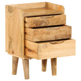 NNEVL Bedside Cabinet Solid Mango Wood 40x30x59.5 cm