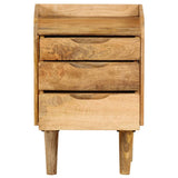 NNEVL Bedside Cabinet Solid Mango Wood 40x30x59.5 cm