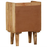 NNEVL Bedside Cabinet Solid Mango Wood 40x30x59.5 cm