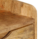 NNEVL Bedside Cabinet Solid Mango Wood 40x30x59.5 cm