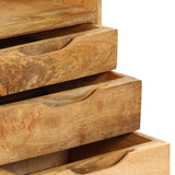 NNEVL Bedside Cabinet Solid Mango Wood 40x30x59.5 cm
