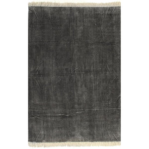 NNEVL Kilim Rug Cotton 200x290 cm Anthracite