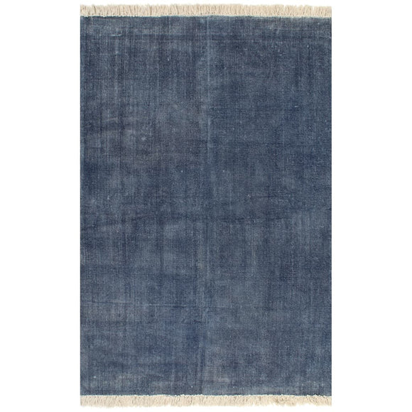 NNEVL Kilim Rug Cotton 160x230 cm Blue