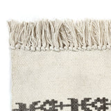NNEVL Kilim Rug Cotton 120x180 cm with Pattern Grey/Pink