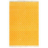 NNEVL Kilim Rug Cotton 160x230 cm with Pattern Yellow