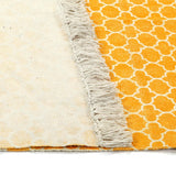 NNEVL Kilim Rug Cotton 160x230 cm with Pattern Yellow