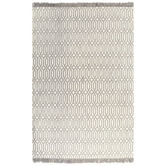 NNEVL Kilim Rug Cotton 160x230 cm with Pattern Taupe