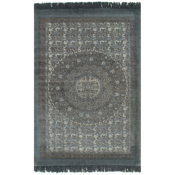 NNEVL Kilim Rug Cotton 120x180 cm with Pattern Grey