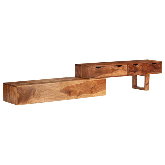 NNEVL TV Cabinet Brown 200x30x35 cm Solid Wood Sheesham