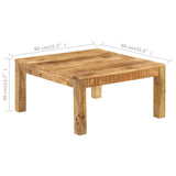 NNEVL Coffee Table 80x80x40 cm Solid Mango Wood
