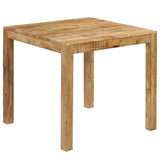 NNEVL Dining Table Solid Mango Wood 82x80x76 cm